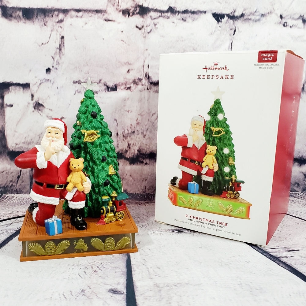 HALLMARK Santa & Christmas Tree Light & Sound
